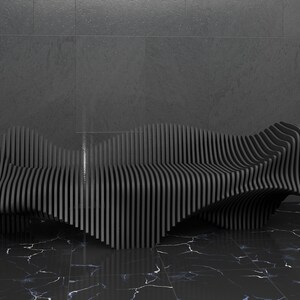 Parametric Sofa Design Wavy Wooden - Modern Furniture - 3D Art CNC ...