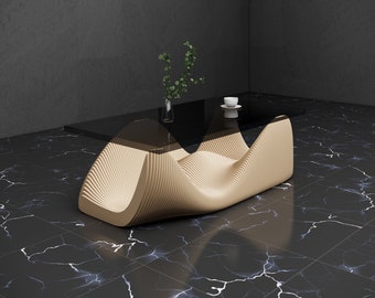 Parametric Design Table Plan Parametric Art Furniture Wooden Coffee Table - Handcrafted Cnc Router File for Woodworking