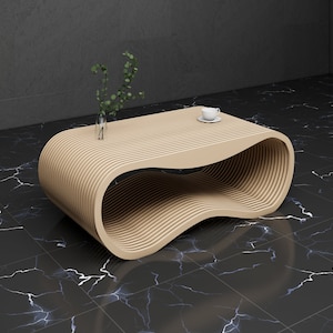 Piano del tavolo di progettazione parametrica Mobili artistici parametrici Tavolino in legno - File del router CNC artigianale per la lavorazione del legno
