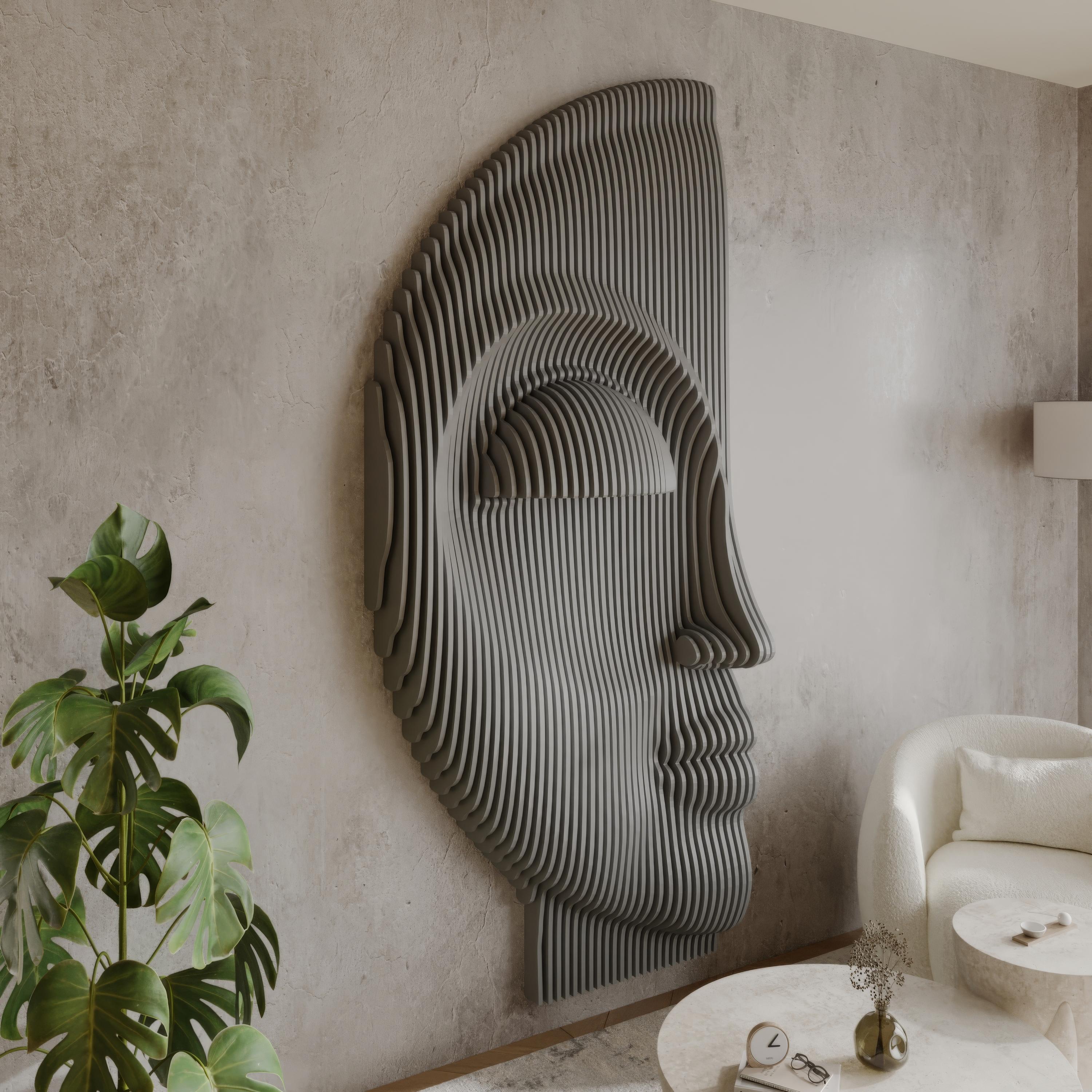 Parametric Art Wooden · Wavy Wooden Wall Decor · 3D Print CNC Router ...