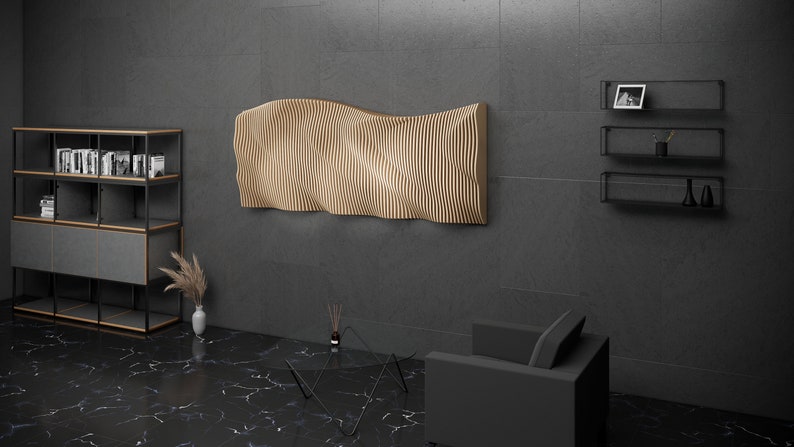 Parametric Art Wooden · Wavy Wooden Wall Decor · 3D Print CNC Router ...