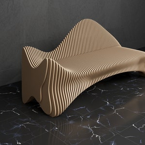 Parametric Sofa Design Wavy Wooden - Modern Office and Home Furniture ...