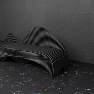 Parametric Sofa Design Wavy Wooden - Modern Office and Home Furniture ...