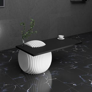 Piano del tavolo di progettazione parametrica Mobili d'arte parametrici Tavolino da caffè in legno - File per router CNC artigianale per la lavorazione del legno