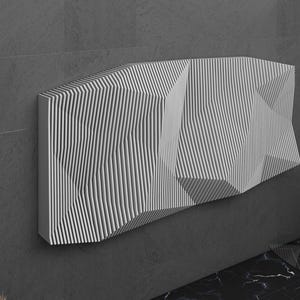 Parametric Art Wooden · Wavy Wooden Wall Decor · 3D Print CNC Router Cutting File · Parametric Wall Design