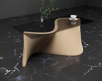 Parametric Design Table Plan Parametric Art Furniture Wooden Coffee Table  - Handcrafted Cnc Router File for Woodworking