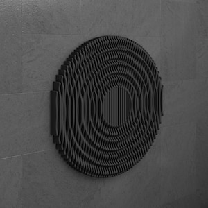 Parametric Art Wooden · Wavy Wooden Wall Decor · 3D Print CNC Router Cutting File · Parametric Wall Design