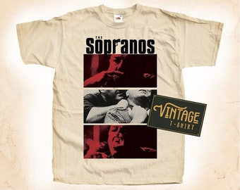 The Sopranos V1 TShirt Vintage Natural color Men's TShirt DTG Digital Print SIZES S M L XL 2XL 3XL 4XL 5XL