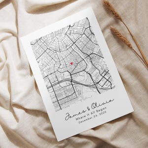 Aangepaste kaartafdruk | Onze eerste date-kaart | Uitnodigingskaart housewarming | Huwelijksverjaardagscadeau | Verjaardagscadeauposter | DIGITALE DOWNLOAD