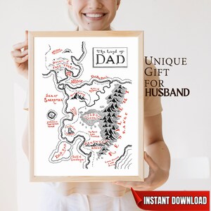 Vaderdagcadeau, poster man cadeau, verjaardagscadeaus voor hem, beste cadeau vader, grappig verjaardagscadeau vader, kunst aan de muur man, aandenken vader, aandenken vader