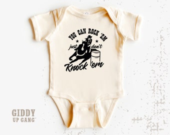 Western Baby Onesies® Brand: You Can Rock 'Em Barrel Racing Shirt ( GR17339 )