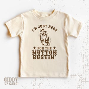 Mutton Bustin' Kids Rodeo Shirt: Funny Toddler Graphic Tee ( GR17279 )
