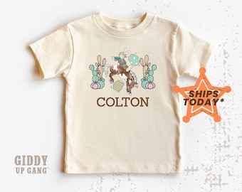 Personalized Easter T-Shirt: Cowboy Easter Bunny Graphic Tee