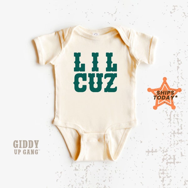 Baby Gift Ideas, Lil Cuz Natural Onesies® Brand, Cute Matching Cousins, Family Onesies® Brand