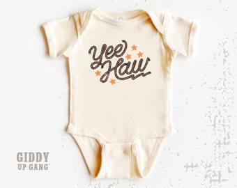 Yee Haw with Stars Onesies® Brand: Country Western Baby Bodysuit ( GO4236 )
