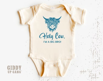 Holy Cow Big Bro Onesie® Brand: Country Baby Announcement ( GP15209 )