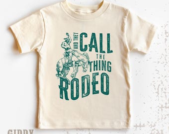 Rodeo Toddler T-Shirt: Western Bucking Horse Graphic Tee ( GR17197 )