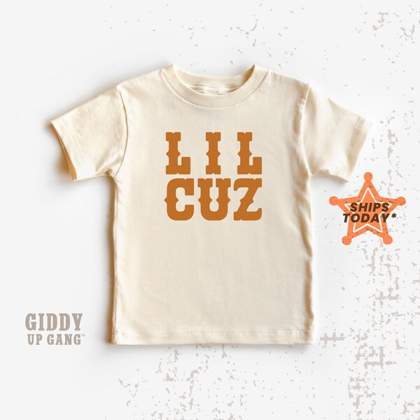 Lil Cuz Youth TShirt, Family Matching for Kids and Adults, Country Kids Shirts