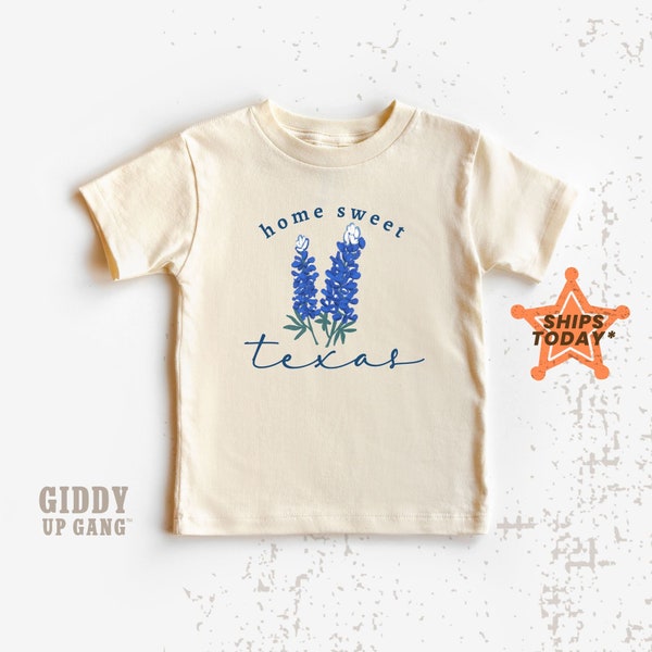 Texas Bluebonnet T-Shirt, Home Sweet Texas Natural Shirt, Wildflower Graphic Tees