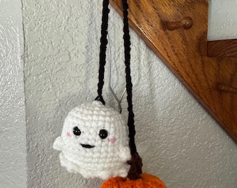 Colgante de coche de ganchillo para Halloween