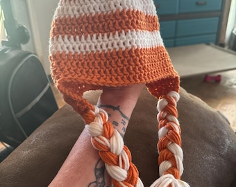 Gorros de fútbol de crochet hechos a mano