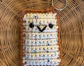 Llavero Poptart de crochet hecho a mano