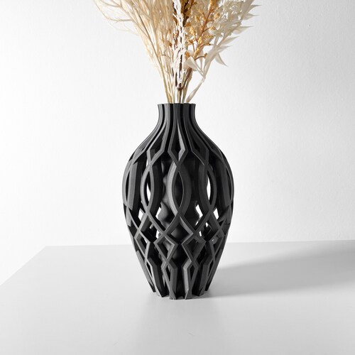 Vase En Spirale Violet Moderne - Décoration Intérieure, Plastique, Hauteur 13 Cm
