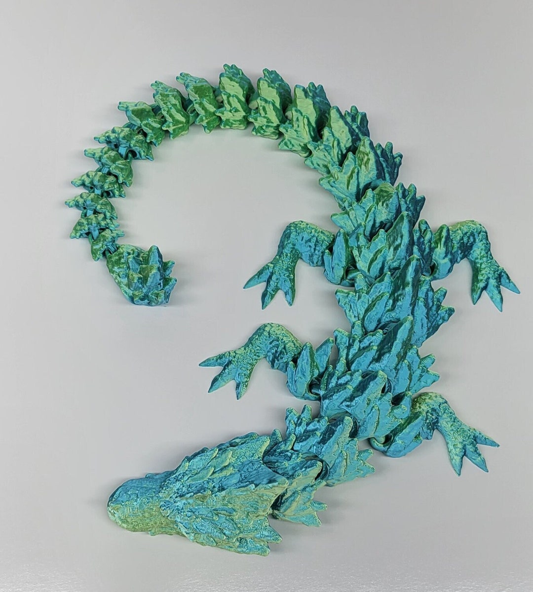 3D Printed Articulated Fantasy Dragon - Etsy