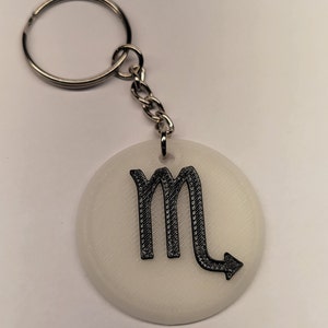 Zodiac symbol keychain