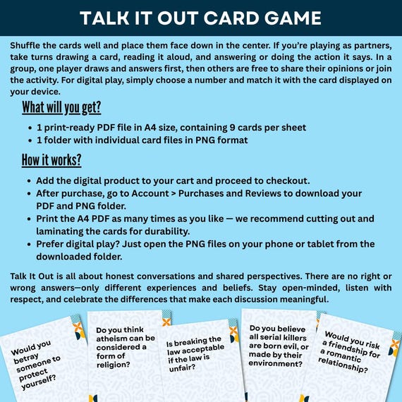 Printable Play Your Cards Right Questions