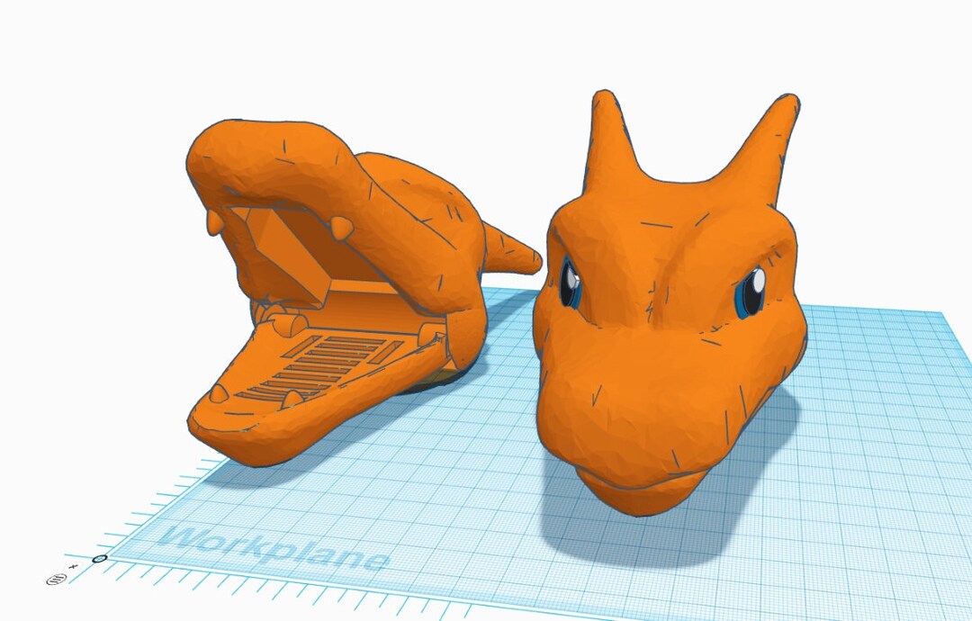 3D Printed Charizard Nintendo Switch Game Case Storage Holder Pokemon ...