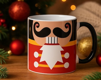 Nutcracker Christmas Mug • Holiday Coffee Mug • Festive Nutcracker Gift • Christmas Decor • Hot Cocoa Cup • Stocking Stuffer • Xmas Mug 16oz