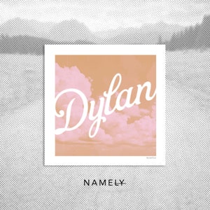 Personalized Name Pink Clouds Art Print