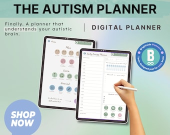 Autism & AuDHD Digital Planner | Neurodivergent Self-Care (Digital Download)