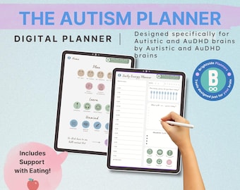 Autism & AuDHD Digital Planner: Neurodivergent Support (Digital Download)