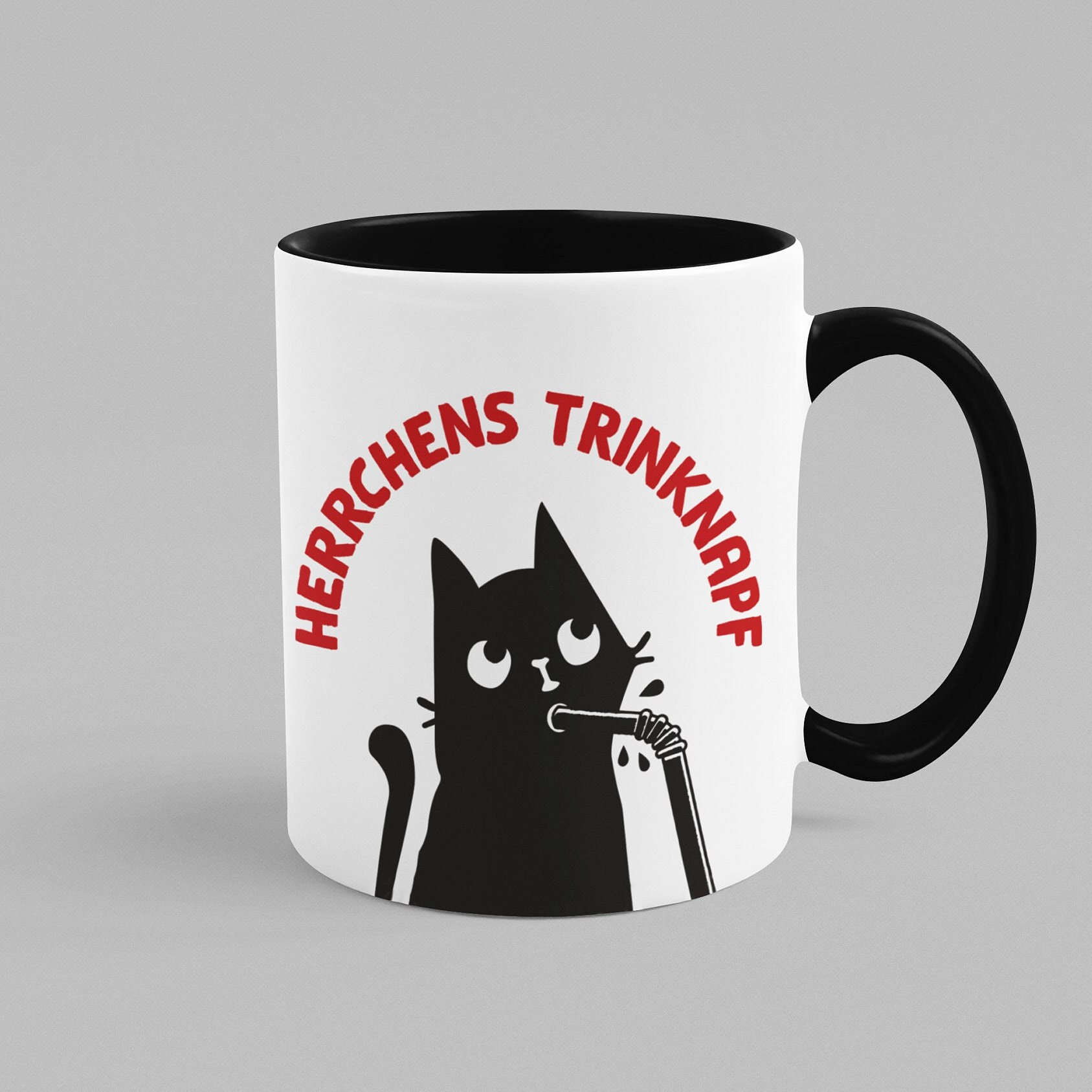 Katzen-Tasse Mit Spruch 'Trinknapf Für Katzenpersonal' – 330 Ml, Spülmaschinenfest, In Deutschland Bedruckt