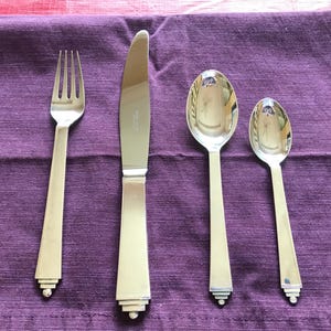 Georg Jensen - Pyramid Silverplate Flatware