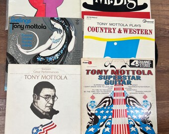 Tony Mottola Jazzz, discos de vinilo de guitarra, 6 álbumes