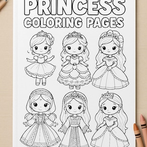 Princesses Around the World Coloring Pages for Kids | Cute Cultural Princess Printables | PDF A4 & Letter + PNG + Bonus Page