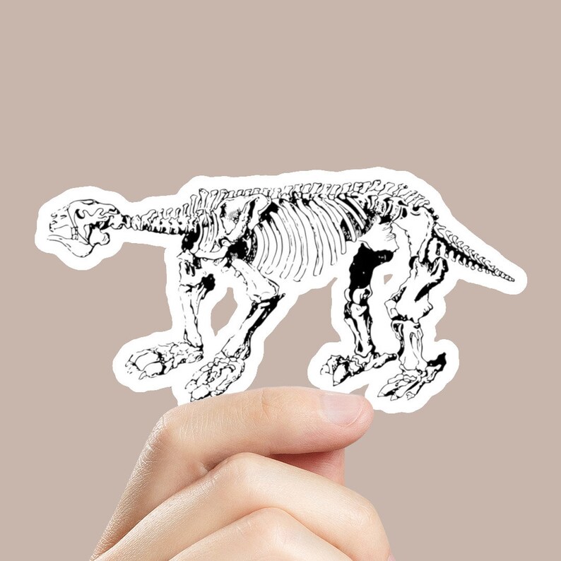 Anteater Skeleton Sticker image 1