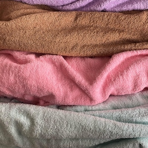 Tessuto spugna di cotone, tessuto 100% cotone, tessuto spugna, tessuto per asciugamani, tessuto spugna tagliato su misura, tessuti per la casa, tessuto morbido di cotone