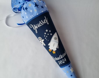 Cool fabric school cone with the name Space Astronaut