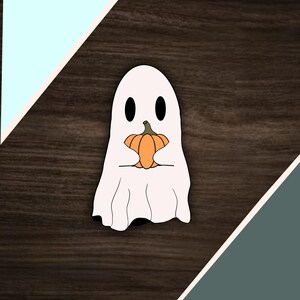 Pumpkin Ghost Sticker