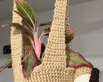 Sloth Hanging Plant Holder Crochet Pattern - Etsy