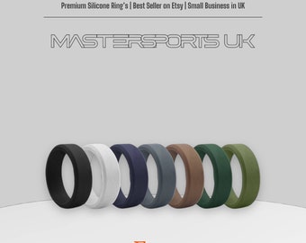 Unisex Rings | Silicone Casual Wedding Bands for Active Lifestyles | Sports Wedding Ring |Unique Engagement Gift for Couples | Men's Ring