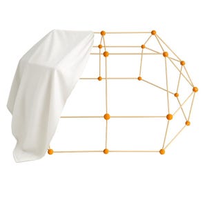 Housse de protection pour jeu de construction de fort en bois pour enfants, kit de jeu bricolage amusant et durable, jeu créatif intérieur/extérieur, jouet éducatif sûr
