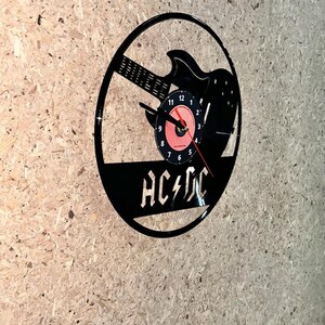 AC/DC Vinyl Clock Retro Music Decor Unique Wall Art - Etsy