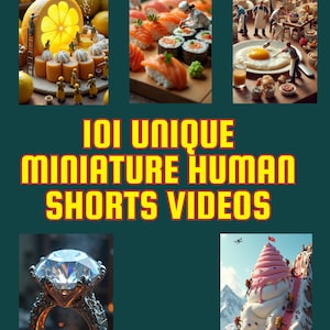 101 超リアルなミニチュア人物のショートビデオ、Instagram リール、YouTube ショート、TikTok