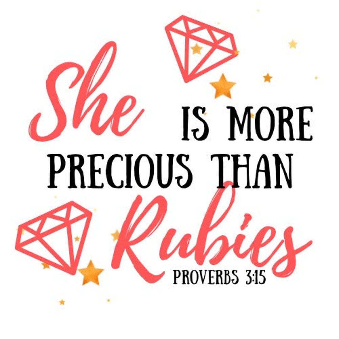 More Precious Than Rubies - Etsy