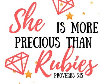 More Precious Than Rubies Digital Download - Etsy